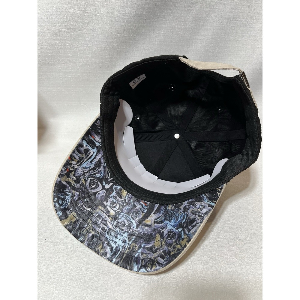 NEW BILT Golf Hat Cap Adjustable Strap  Black Graffiti Bill - Picture 6 of 7